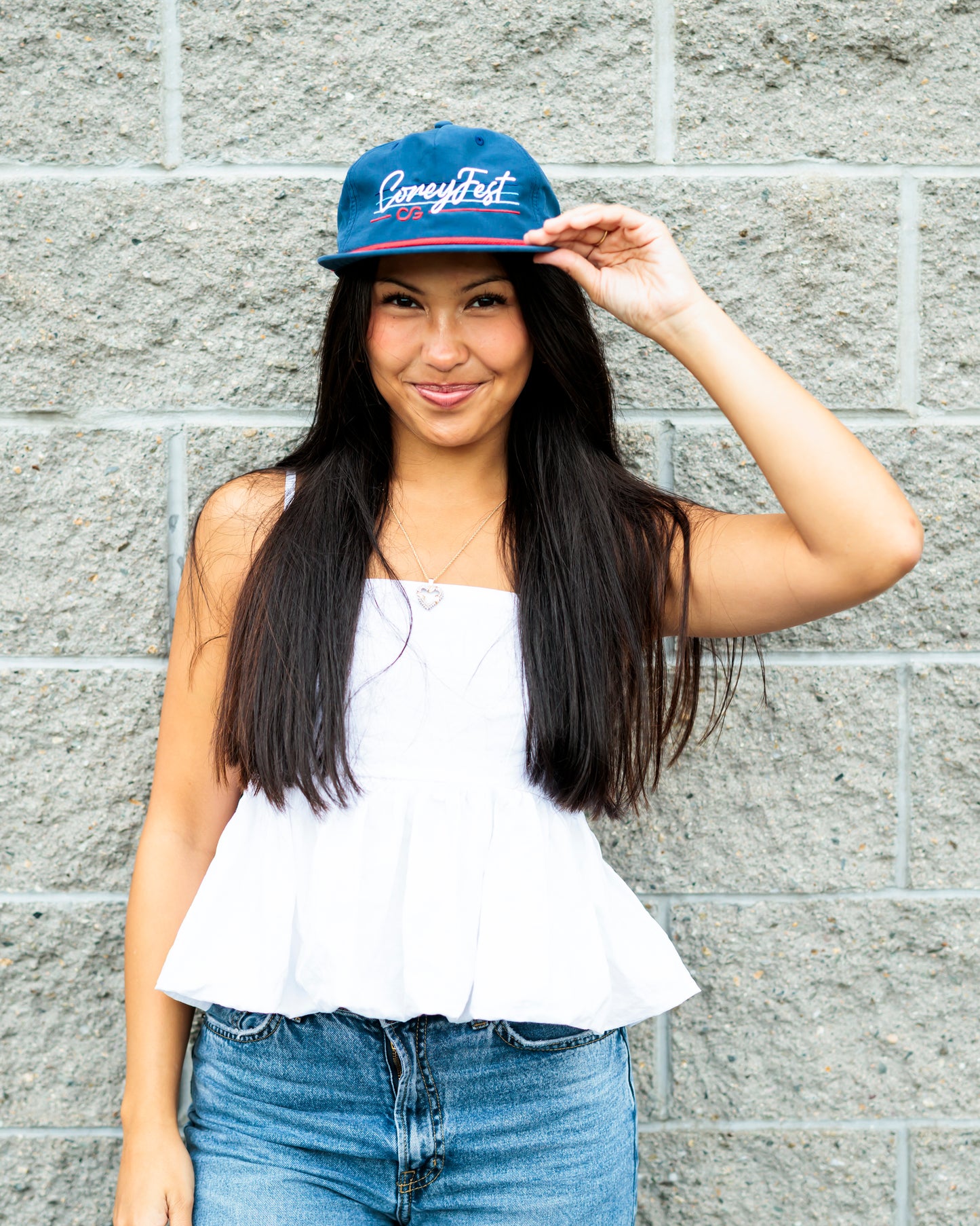 CoreyFest Blue Flat Brim