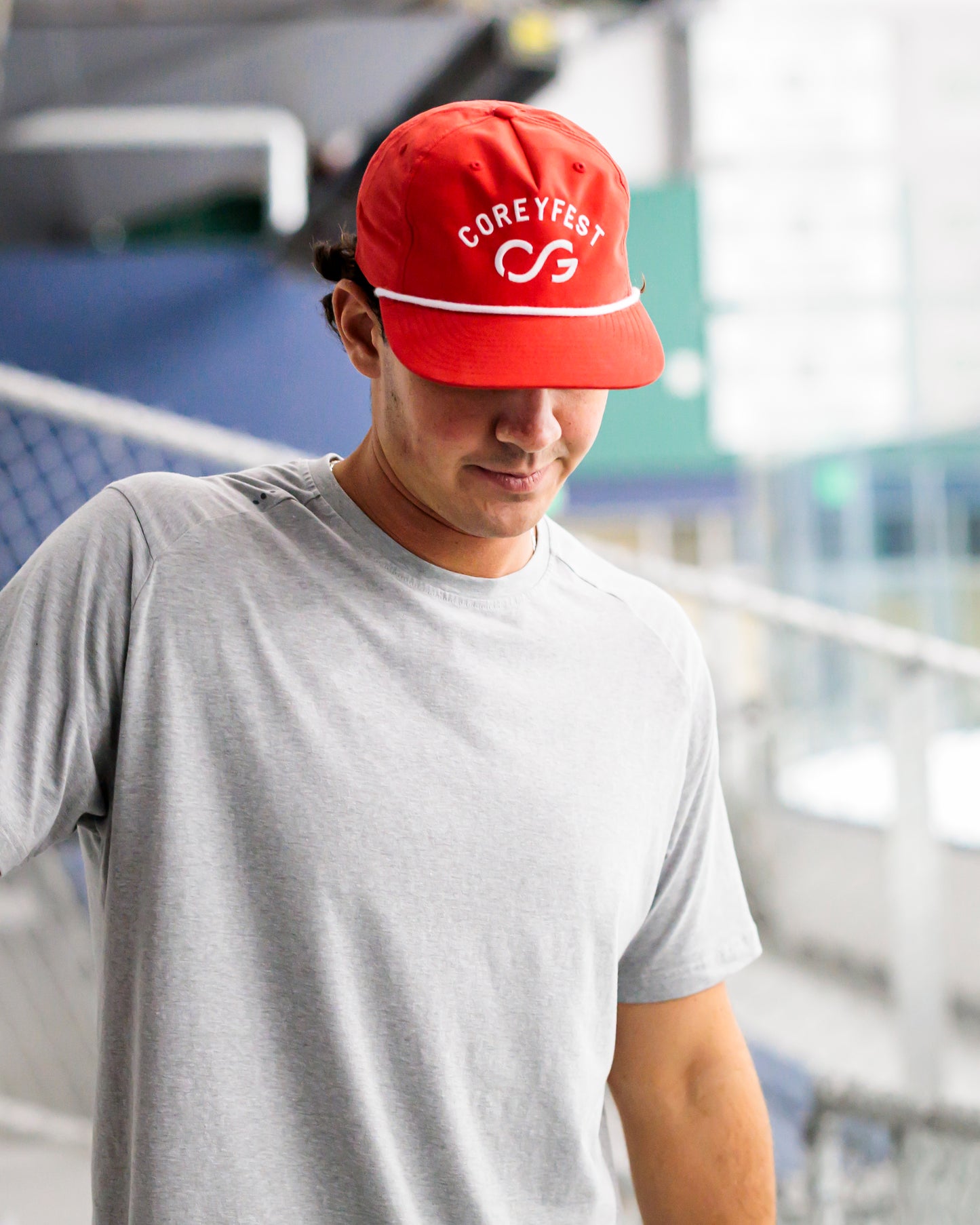 CoreyFest Red Flat Brim