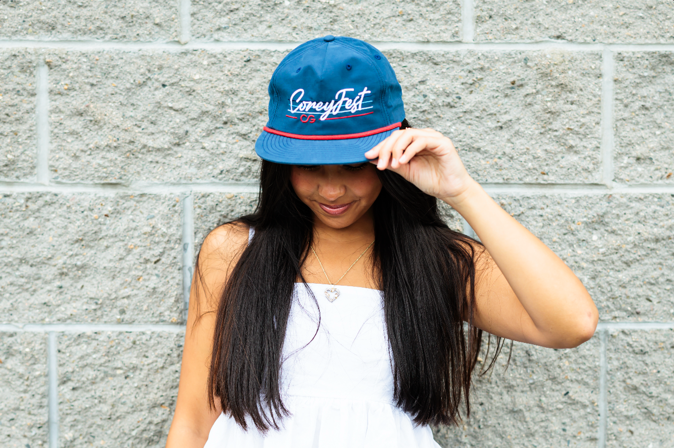 CoreyFest Blue Flat Brim