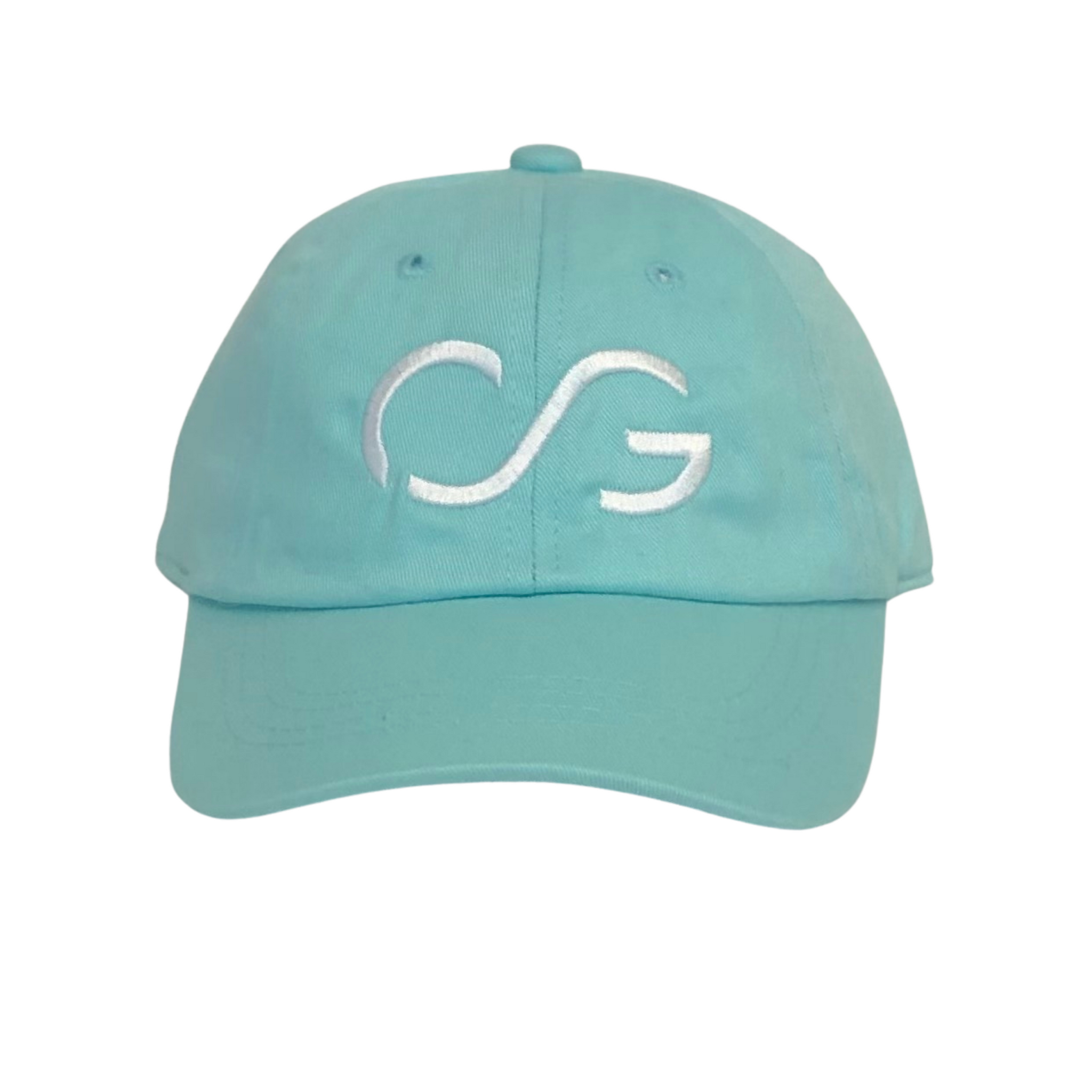 Kids-Diamond Blue Hat with White Embroidery