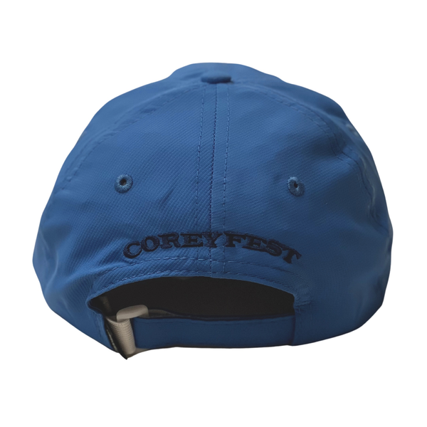 Performance hat -Azure with Navy 3D embroidery CG