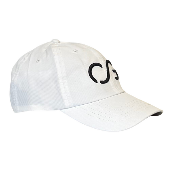 Performance hat -White with Black 3D embroidery CG